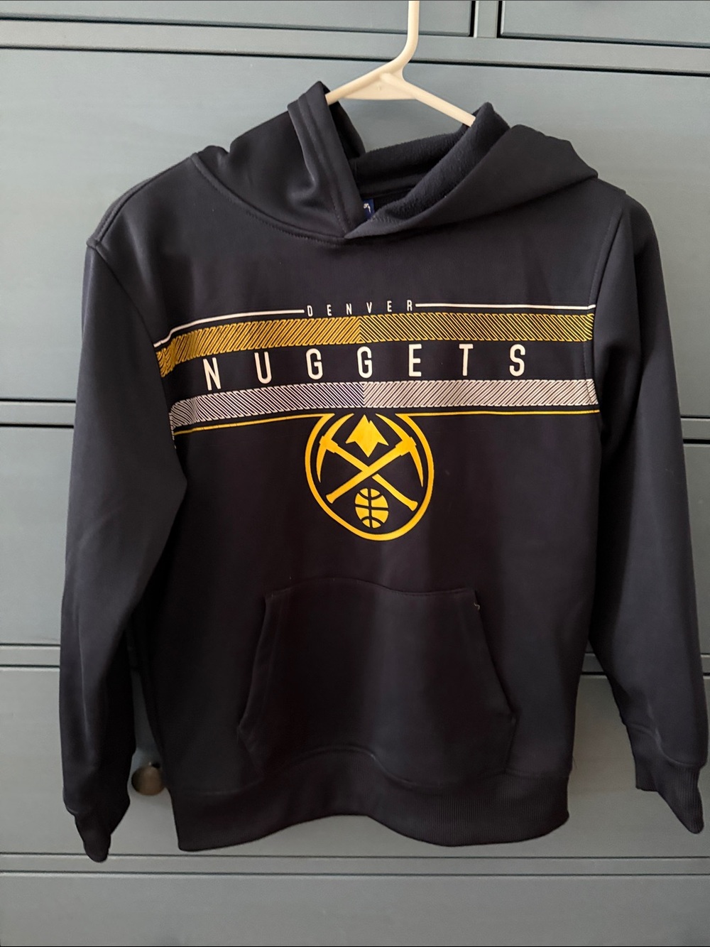 NBA Denver Nuggets Black and Gold Hoodie